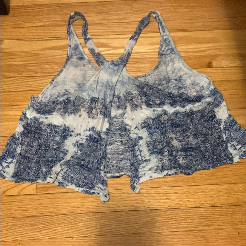 Blue Patterned Tank Top - Picture 3 of 5